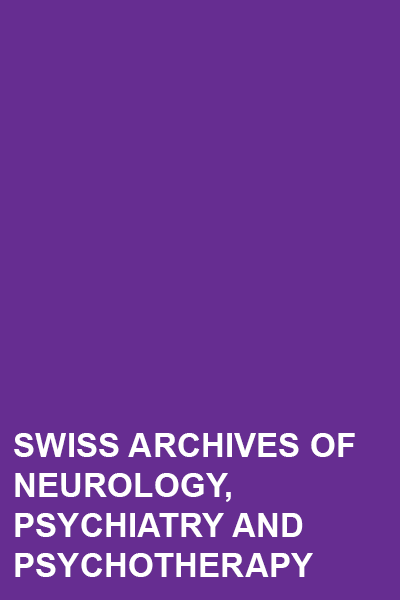 Logo of Swiss Archives of Neurology, Psychiatry and Psychotherapy